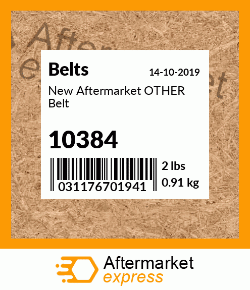 New Aftermarket OTHER Belt 10384