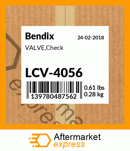 VALVE,Check LCV-4056