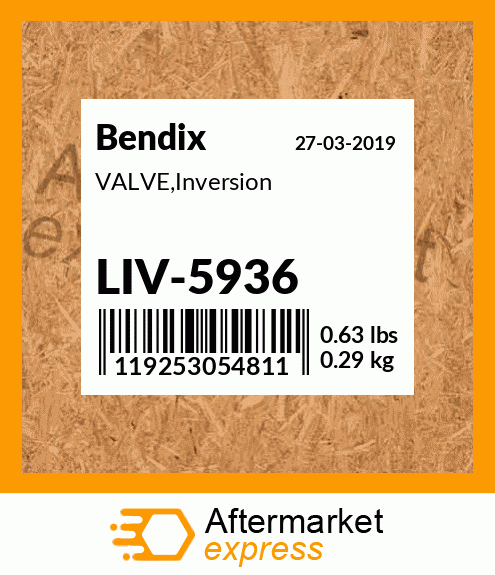 VALVE,Inversion LIV-5936