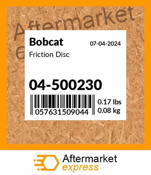 Friction Disc 04-500230