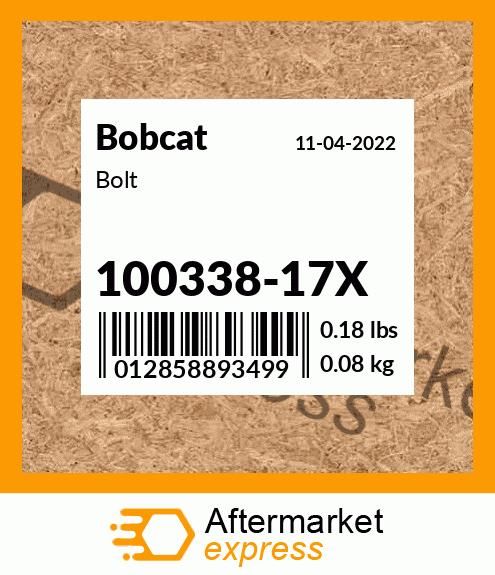 Bolt 100338-17X
