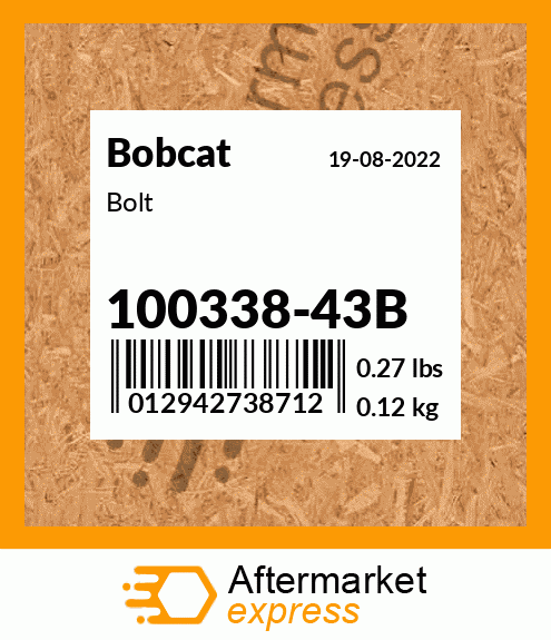 Bolt 100338-43B