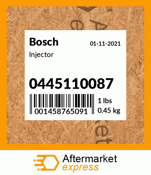 Injector 0445110087