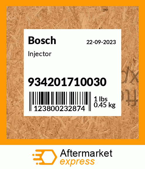 Injector 934201710030