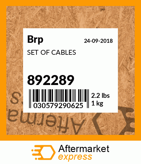 SET OF CABLES 892289