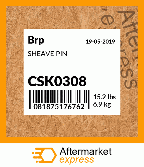 SHEAVE PIN CSK0308