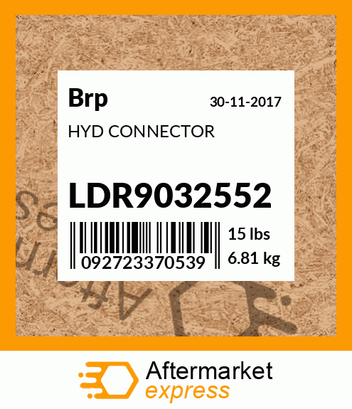 HYD CONNECTOR LDR9032552