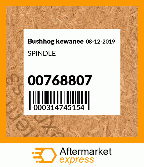 SPINDLE 00768807