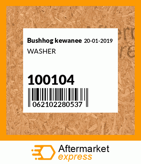WASHER 100104