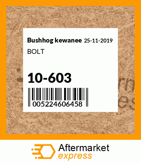 BOLT 10-603