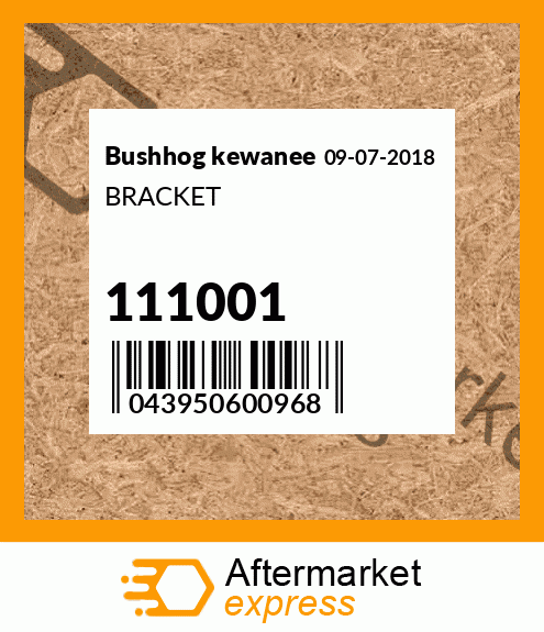 BRACKET 111001