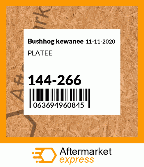 PLATEE 144-266