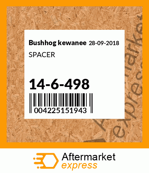 SPACER 14-6-498
