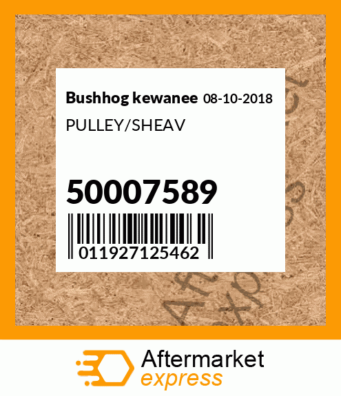 PULLEY/SHEAV 50007589