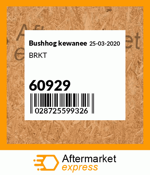 BRKT 60929