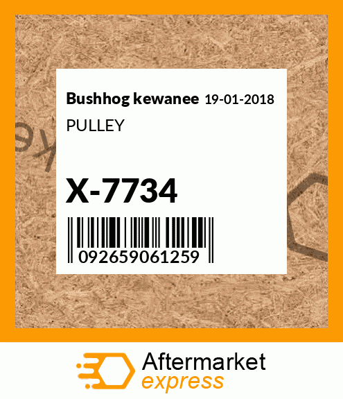 PULLEY X-7734