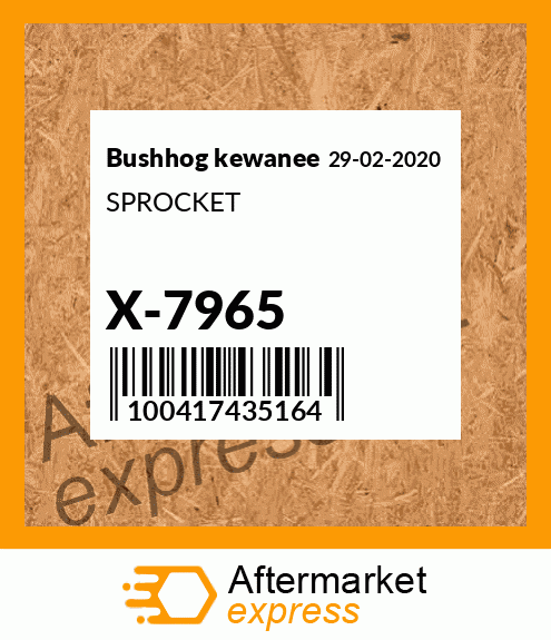 SPROCKET X-7965