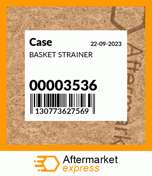 BASKET STRAINER 00003536