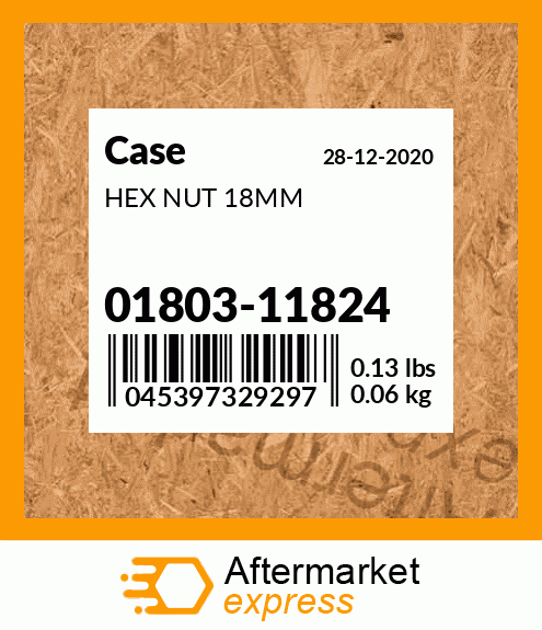 HEX NUT 18MM 01803-11824