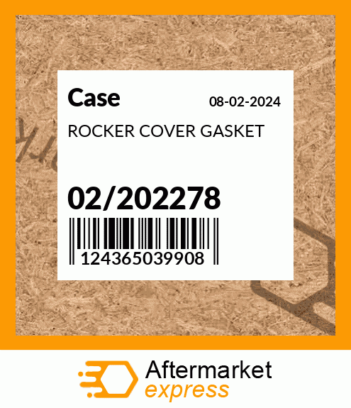 ROCKER COVER GASKET 02/202278