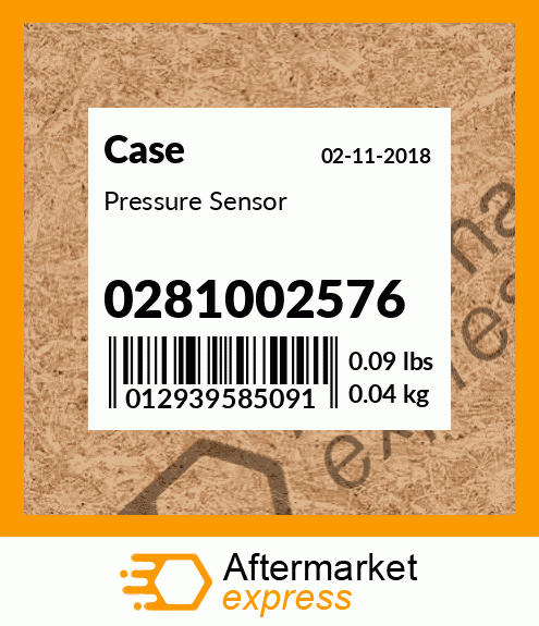 Pressure Sensor 0281002576
