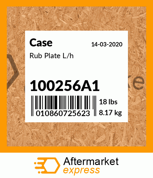 Rub Plate L/h 100256A1