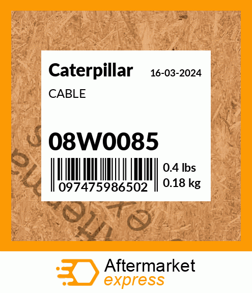 CABLE 08W0085