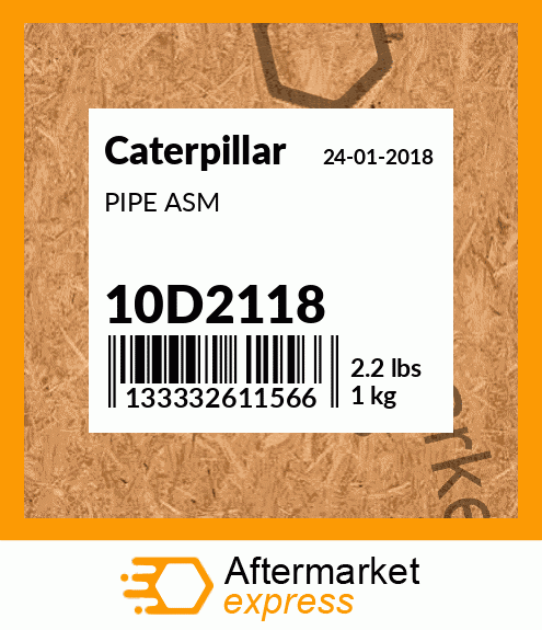 PIPE ASM 10D2118
