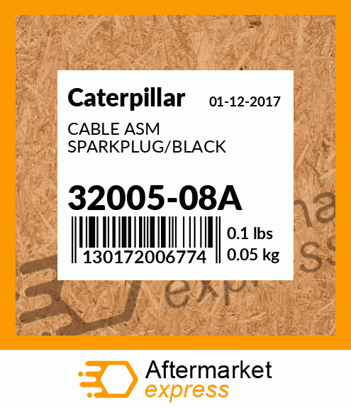 CABLE ASM SPARKPLUG/BLACK 32005-08A