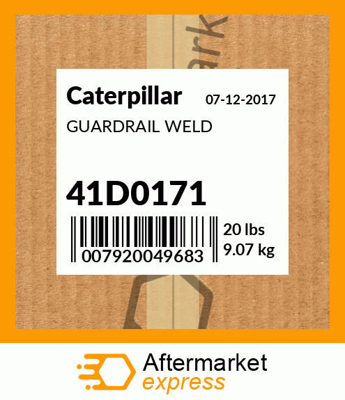 GUARDRAIL WELD 41D0171