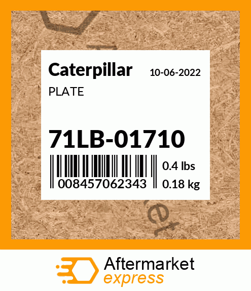 PLATE 71LB-01710
