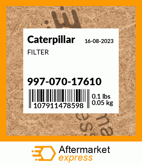FILTER 997-070-17610