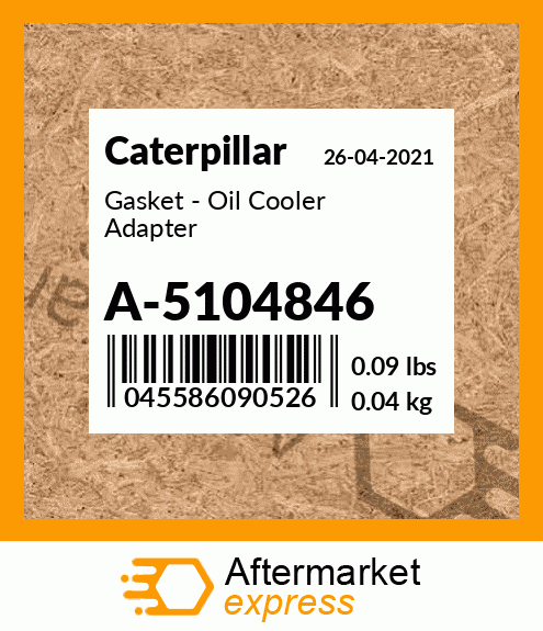 Gasket - Oil Cooler Adapter A-5104846