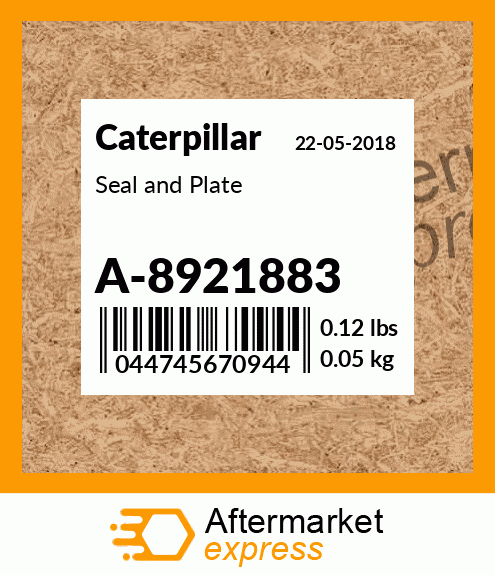 Seal and Plate A-8921883