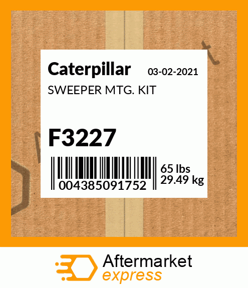 SWEEPER MTG. KIT F3227