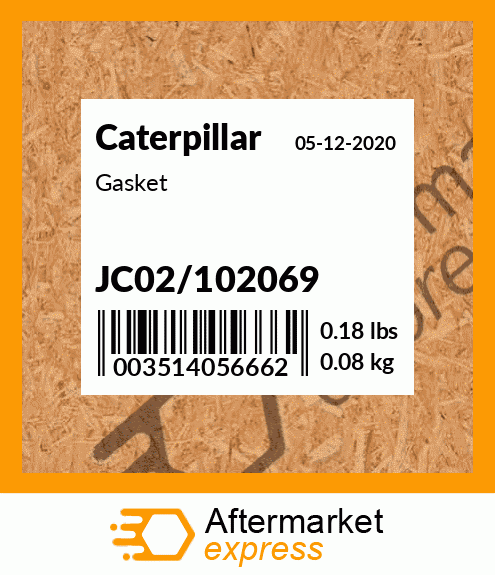 Gasket JC02/102069