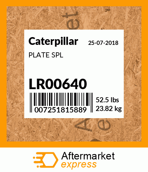 PLATE SPL LR00640