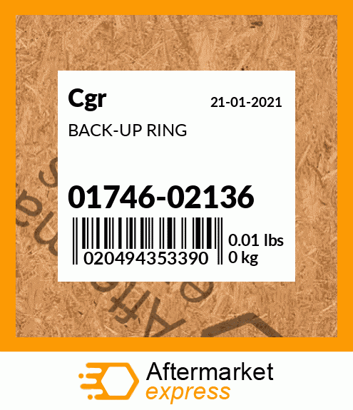 BACK-UP RING 01746-02136
