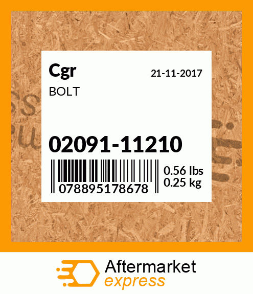 BOLT 02091-11210