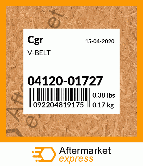 V-BELT 04120-01727