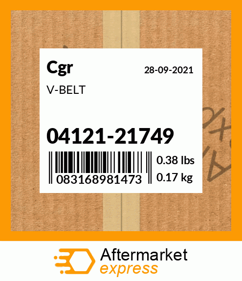 V-BELT 04121-21749