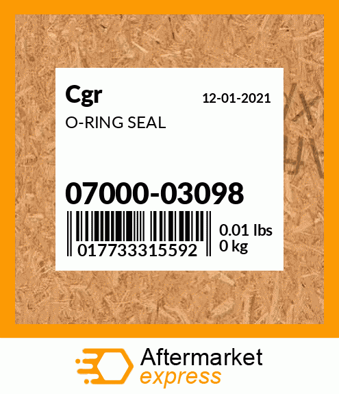 O-RING SEAL 07000-03098
