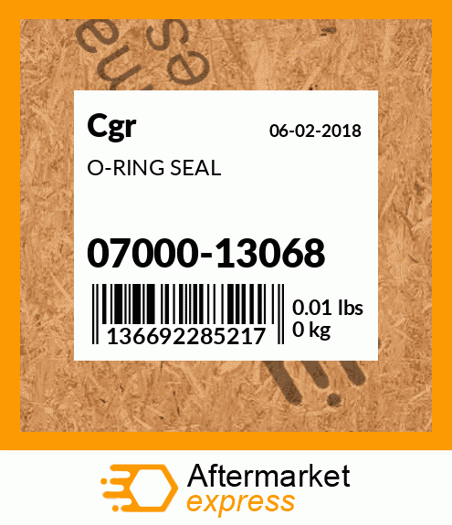 O-RING SEAL 07000-13068