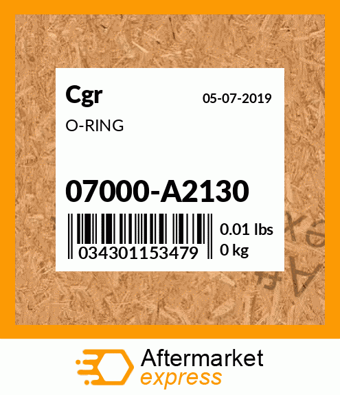 O-RING 07000-A2130