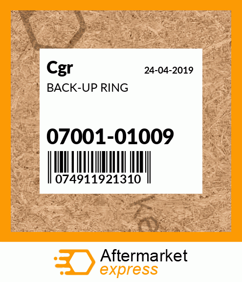 BACK-UP RING 07001-01009