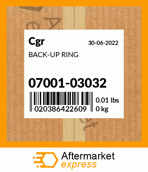 BACK-UP RING 07001-03032