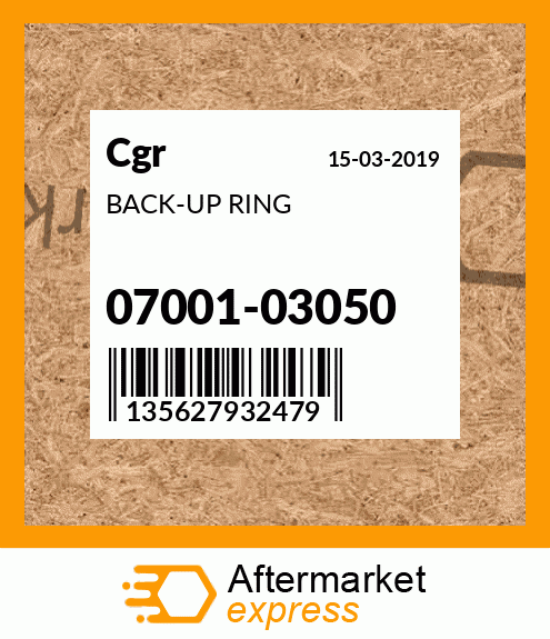 BACK-UP RING 07001-03050