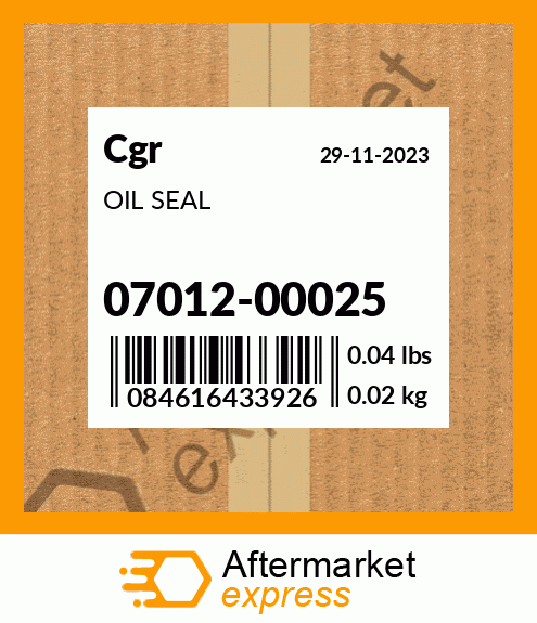 OIL SEAL 07012-00025