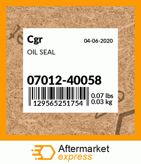 OIL SEAL 07012-40058
