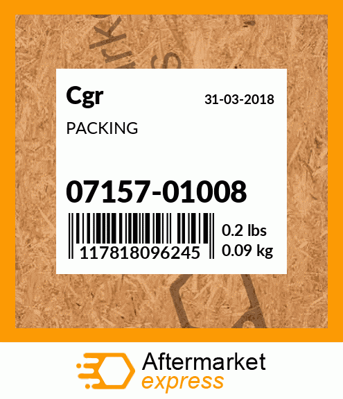 PACKING 07157-01008